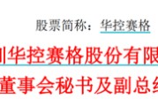 桂平华控赛格董事长、董秘、副总经理三高管同日辞职